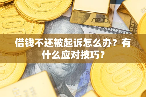 北京借钱不还被起诉怎么办？有什么应对技巧？